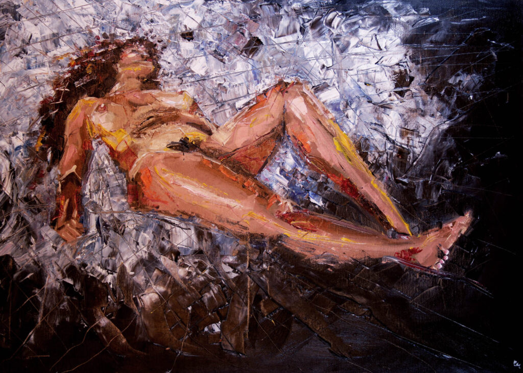 img oilpainting "Floating Woman"